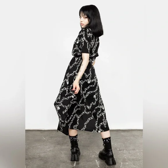 Disturbia Lovelock Oversized Midi Dress US 8 / UK 12 - Picture 3 of 7